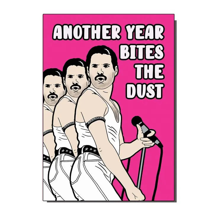 Another Year Bites The Dust Funny Birthday Card