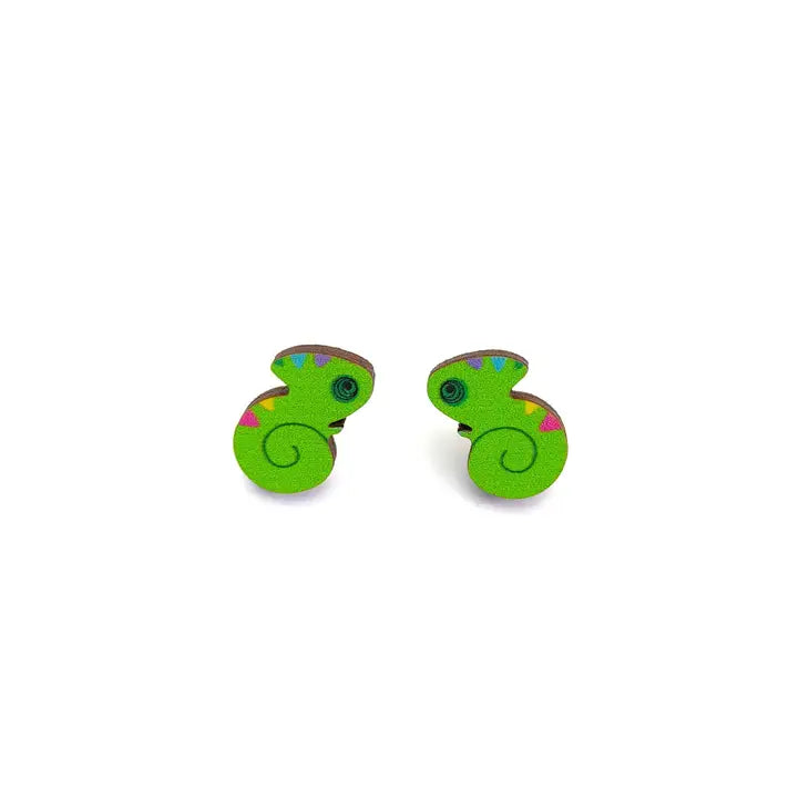 chameleon stud earrings