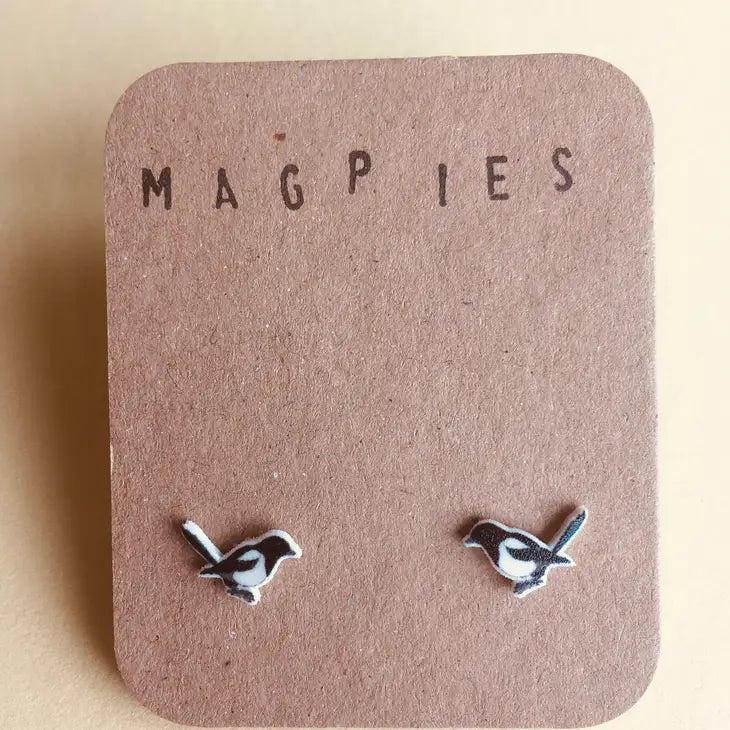 small magpie stud earrings 