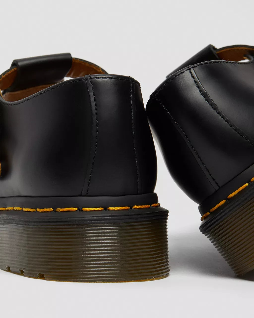 Dr Martens Polley Smooth Leather Mary Janes Black Shoes Captain Jellyfish