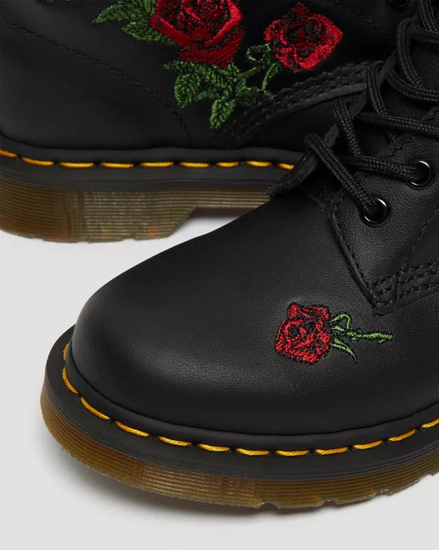 rose embroidered boot