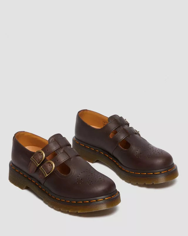 DR MARTENS 8065 BROWN LEATHER SHOES