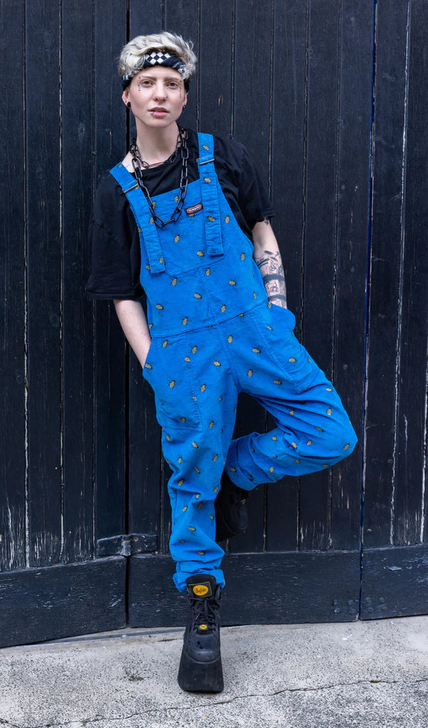 new corduroy blue dungarees