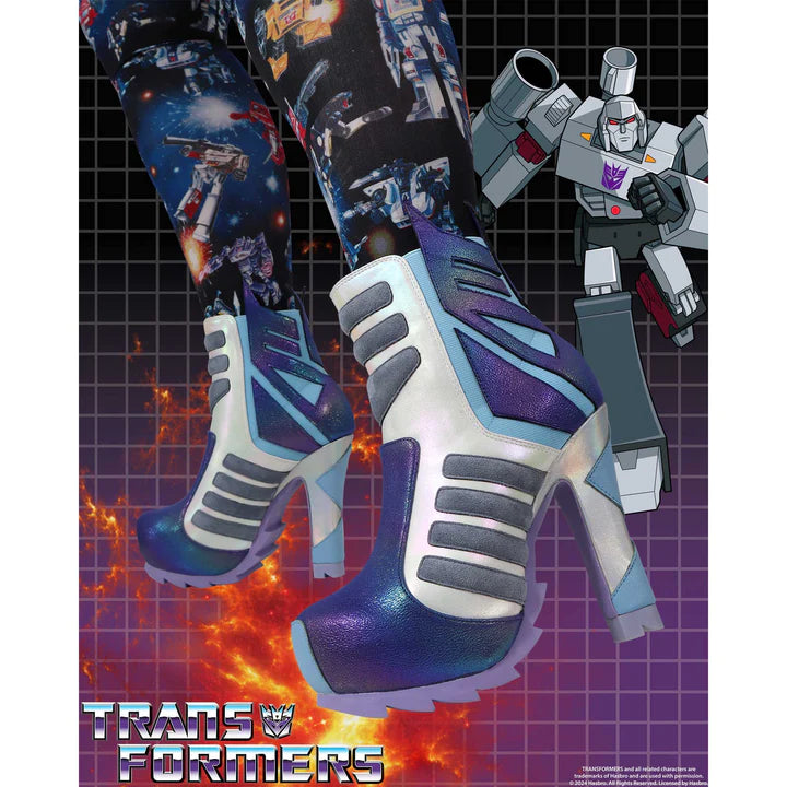 Irregular Choice Transformers Decepticon Boots Purple