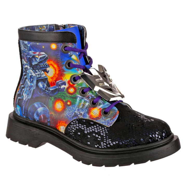 Boots Alternative Fun Bright Colourful Boots Captain Jellyfish