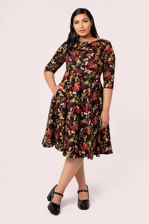 brown lace dress short La Femme - 28037 Short Sleeve Beaded Appliqued Lace Dress 4 / Cocoa main image 1
