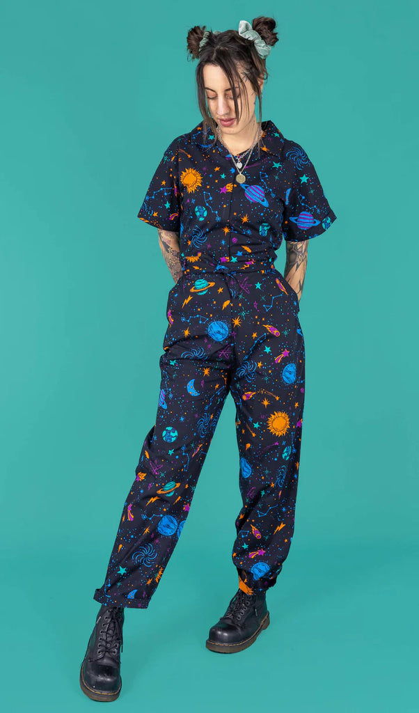 Run And Fly Cosmic Space Jumpsuit