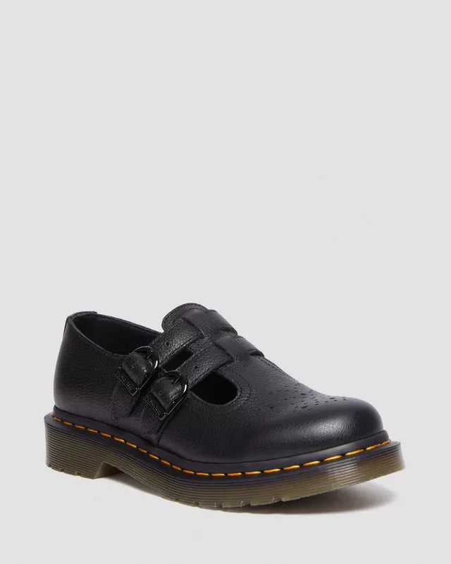 Dr Martens 8065 Soft Virginia Leather Mary Jane Shoes Black