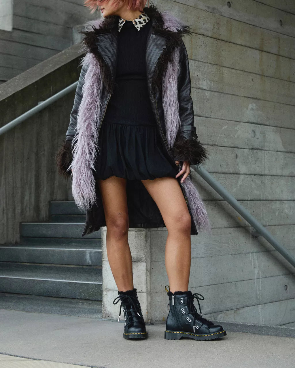 Dr Martens 1460 Faux Fur Lined Leather Boots LTT FL – Captain