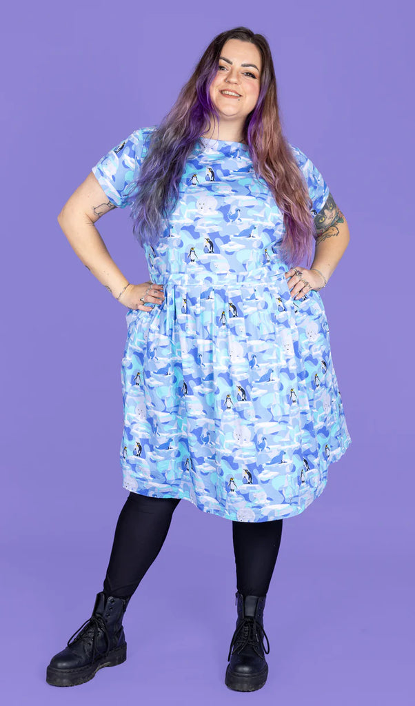 run and fly penguin dress