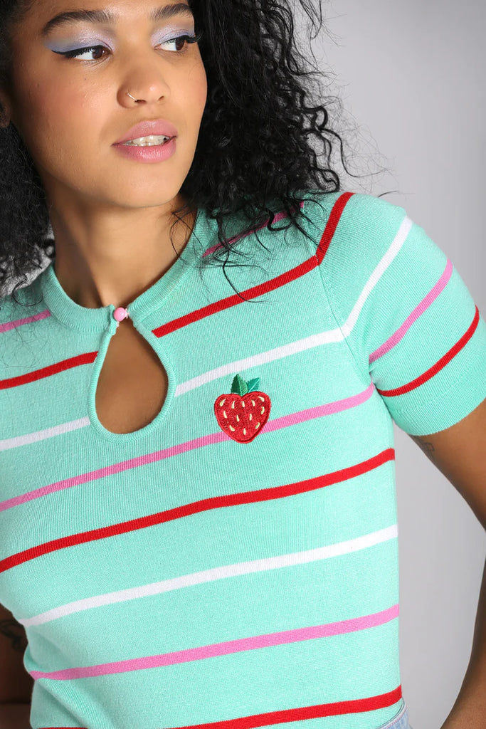 hell bunny strawberry top