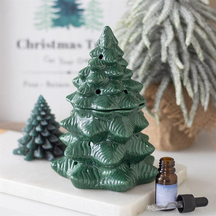 Green Fir Tree Shaped Oil Burner Wax Warmer – Captain Jellyfish