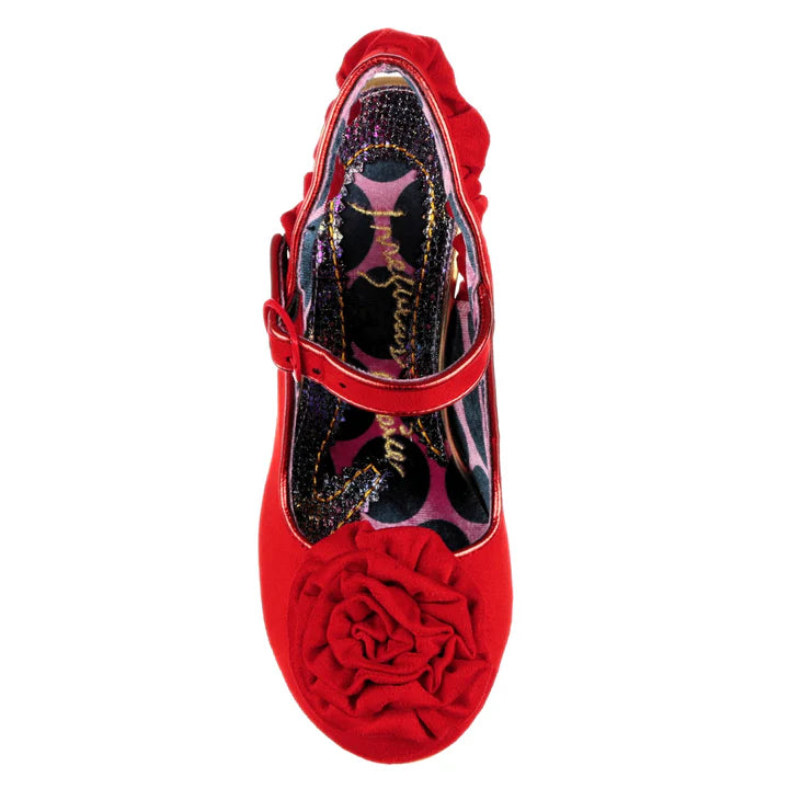 Classy Confection Irregular Choice Red Mid Heel Shoes UK Captain Jellyfish