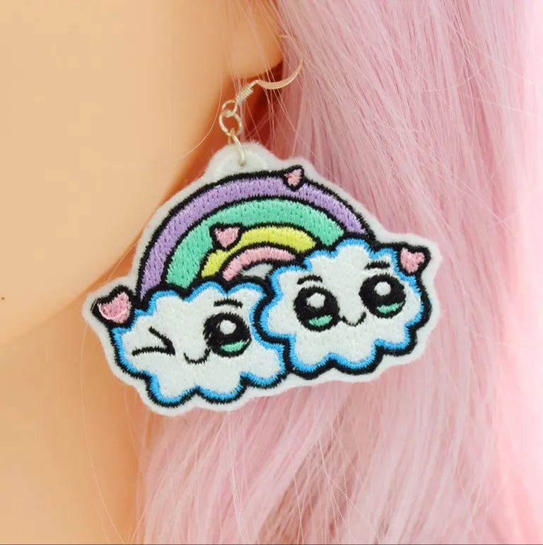 Kawaii Rainbow Earrings