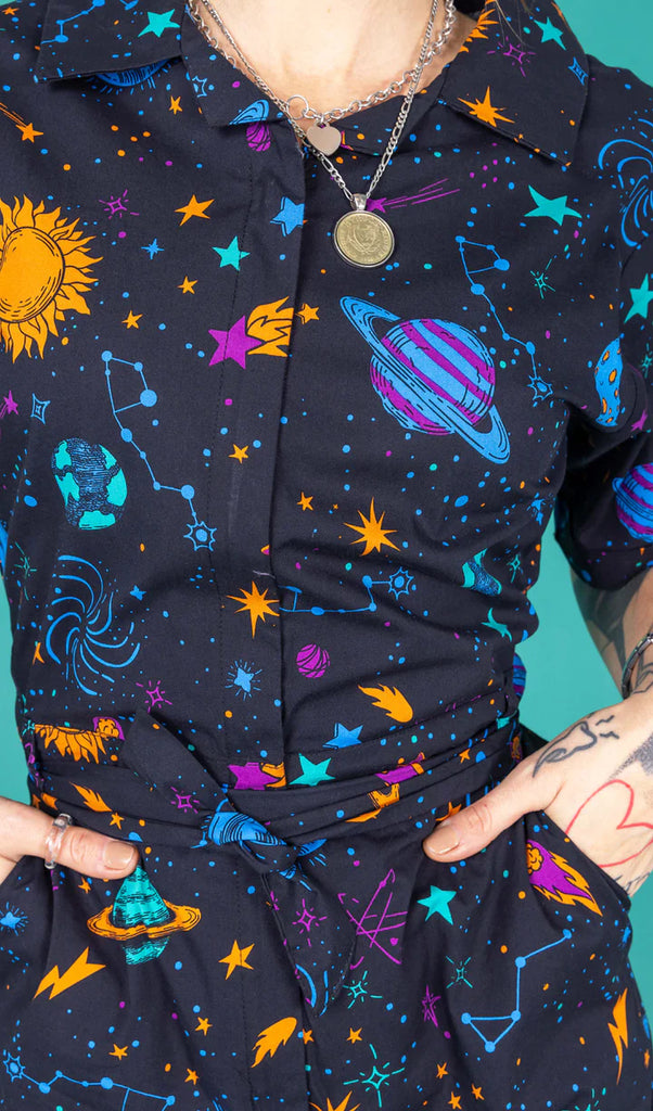 Run And Fly Cosmic Space Jumpsuit