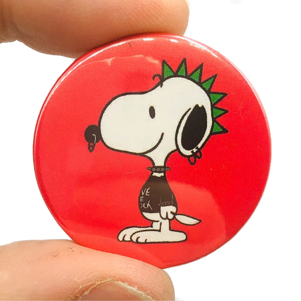 punk dog badge