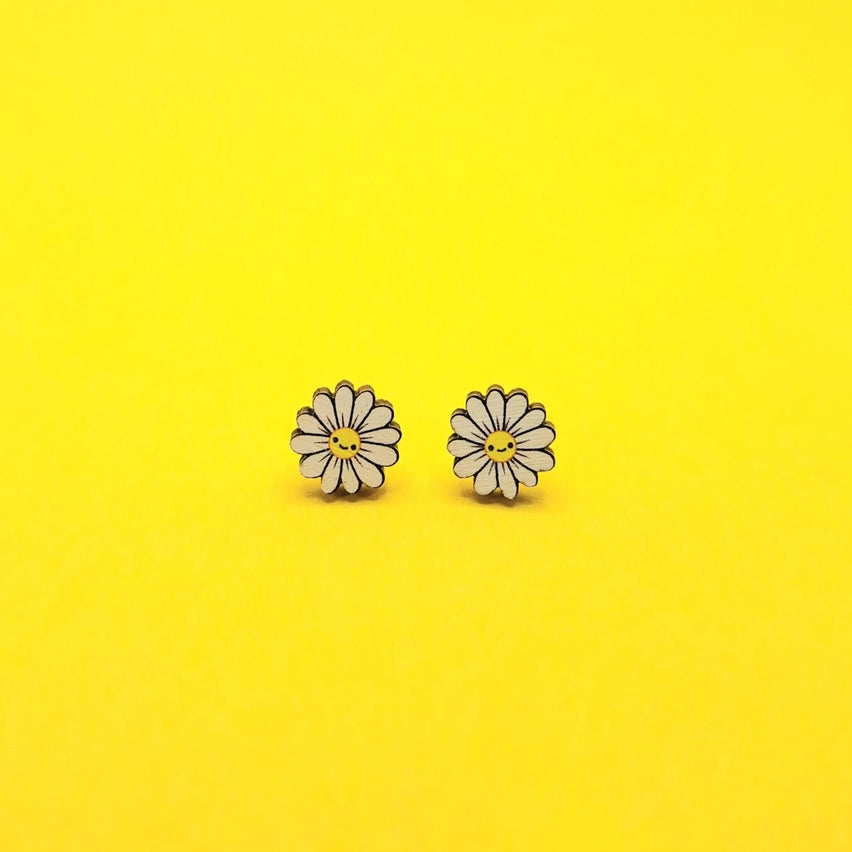 daisy stud earrings