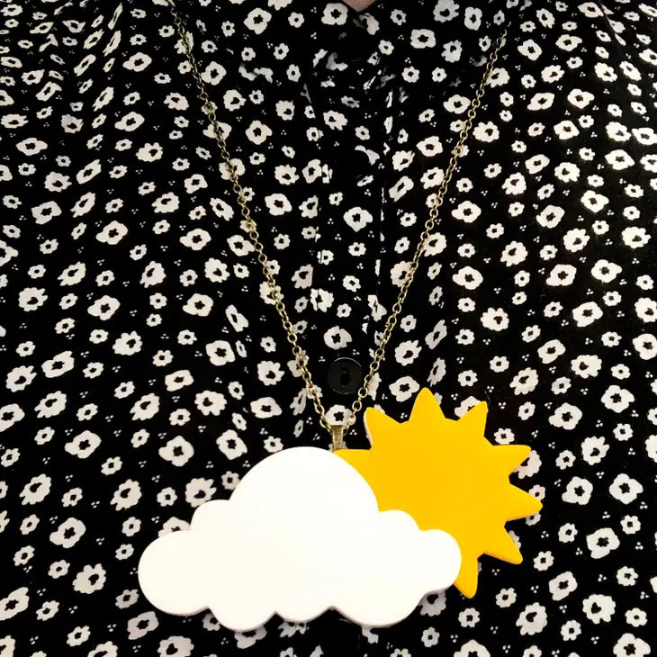 sun and cloud necklace 