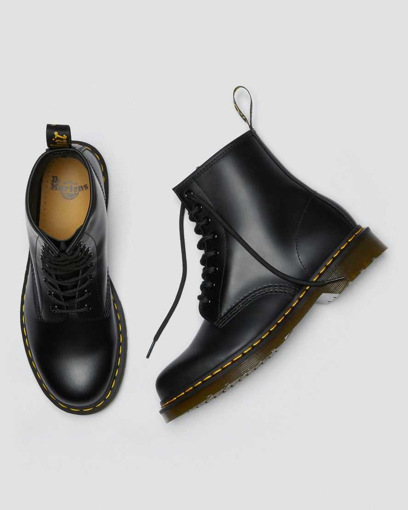 dr martens black leather boots