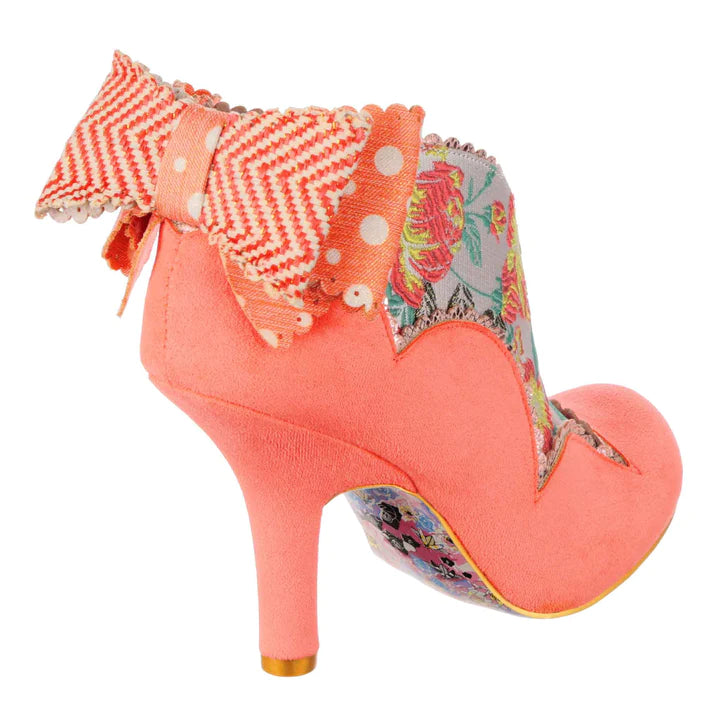 Irregular Choice Toasted Teacake Orange Vintage Style High Heels
